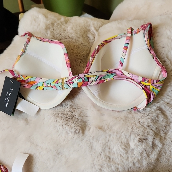 NWT Kate Spade Colorful Swirl Bikini Set-Size Large - Picture 4 of 6